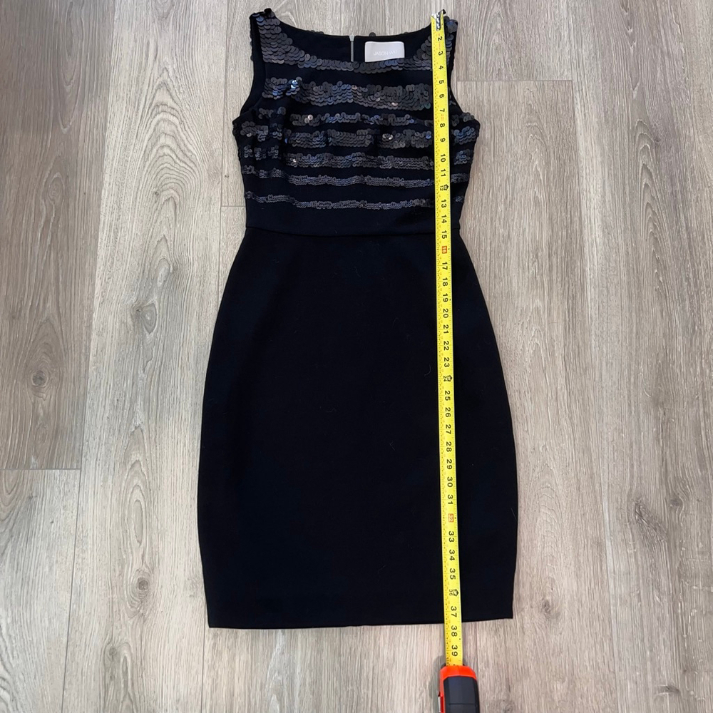 Jason Wu Black Jersey sequin sheath dress - Picture 4 of 6
